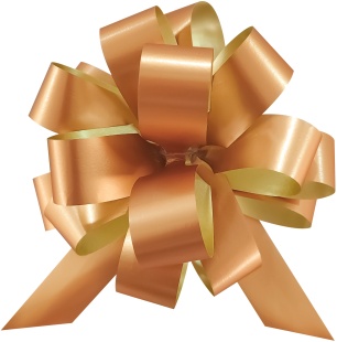 Бант Шар, Бронза, Матовый металл, 10 см, 1 шт. в упак. 